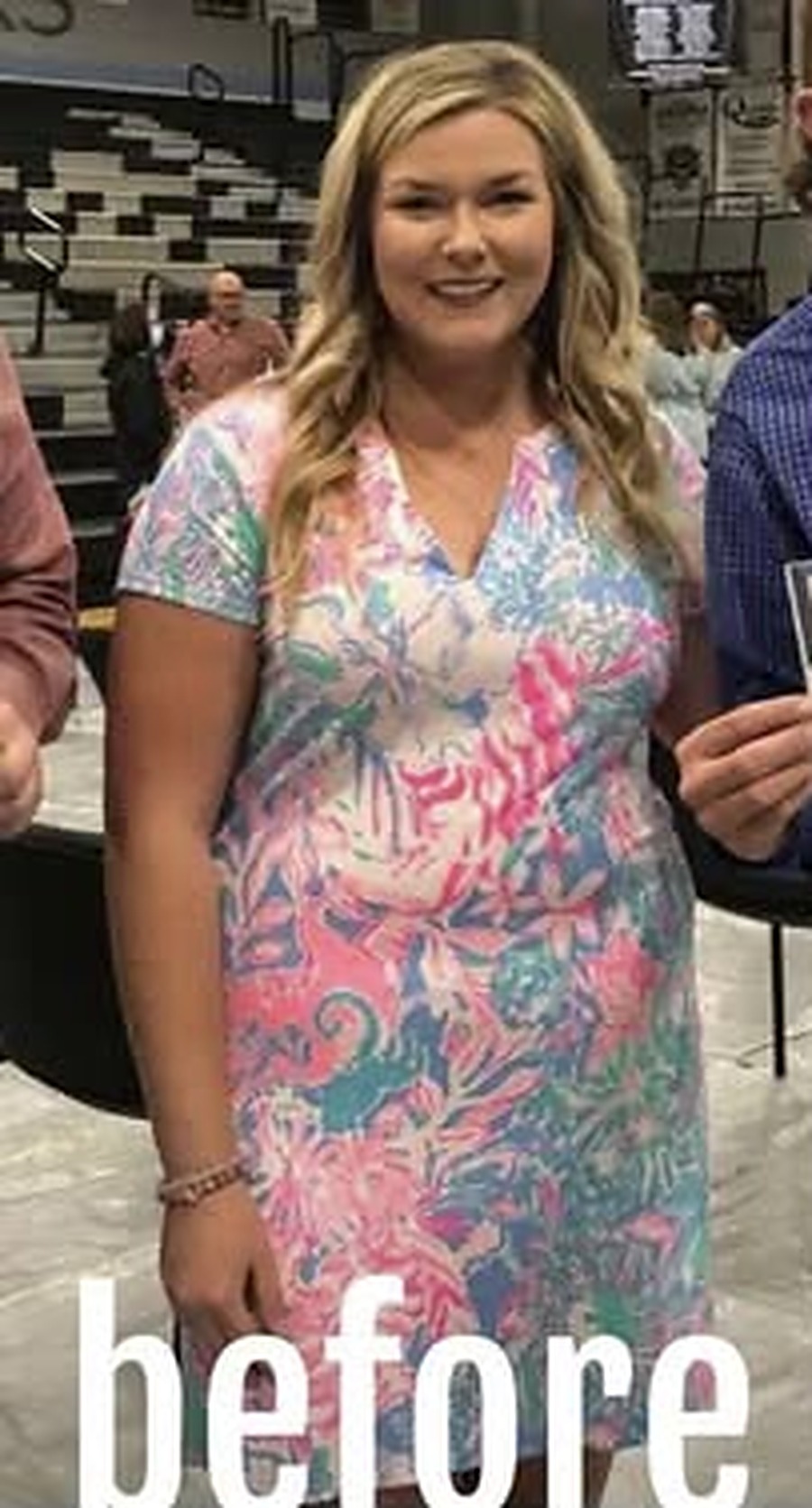 Before — Same Dress, 50 LBs Down